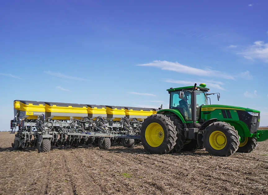Siembra de precisión con tecnología John Deere