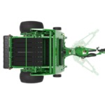 Top view of 461M Round Baler on a white background