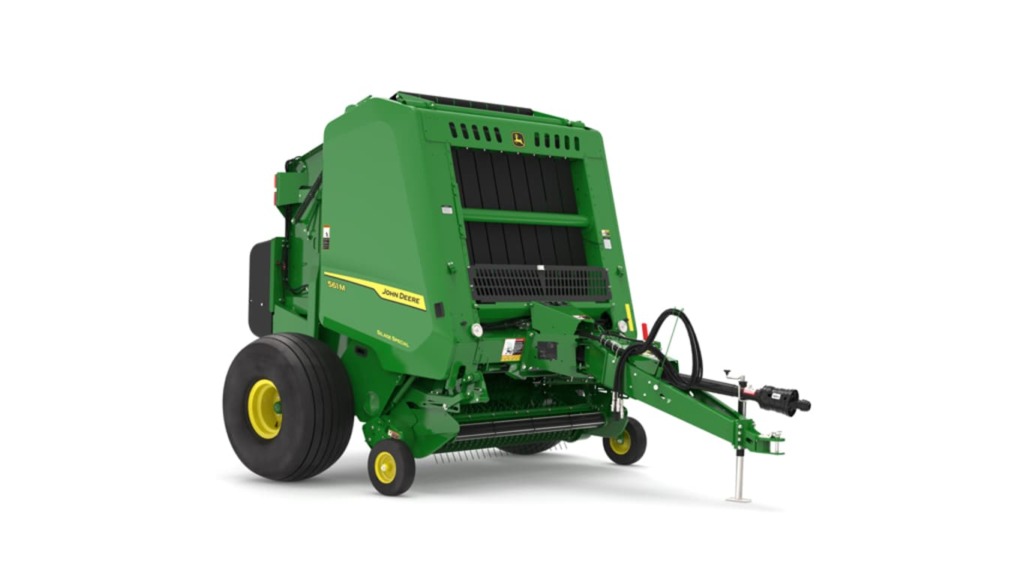Front right facing 561M Round Baler on a white background