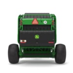 Rear facing 561M Round Baler on a white background