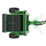 Top view of 561M Round Baler on a white background