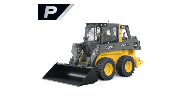 Cargadora compacta 324 P‑Tier sobre fondo blanco